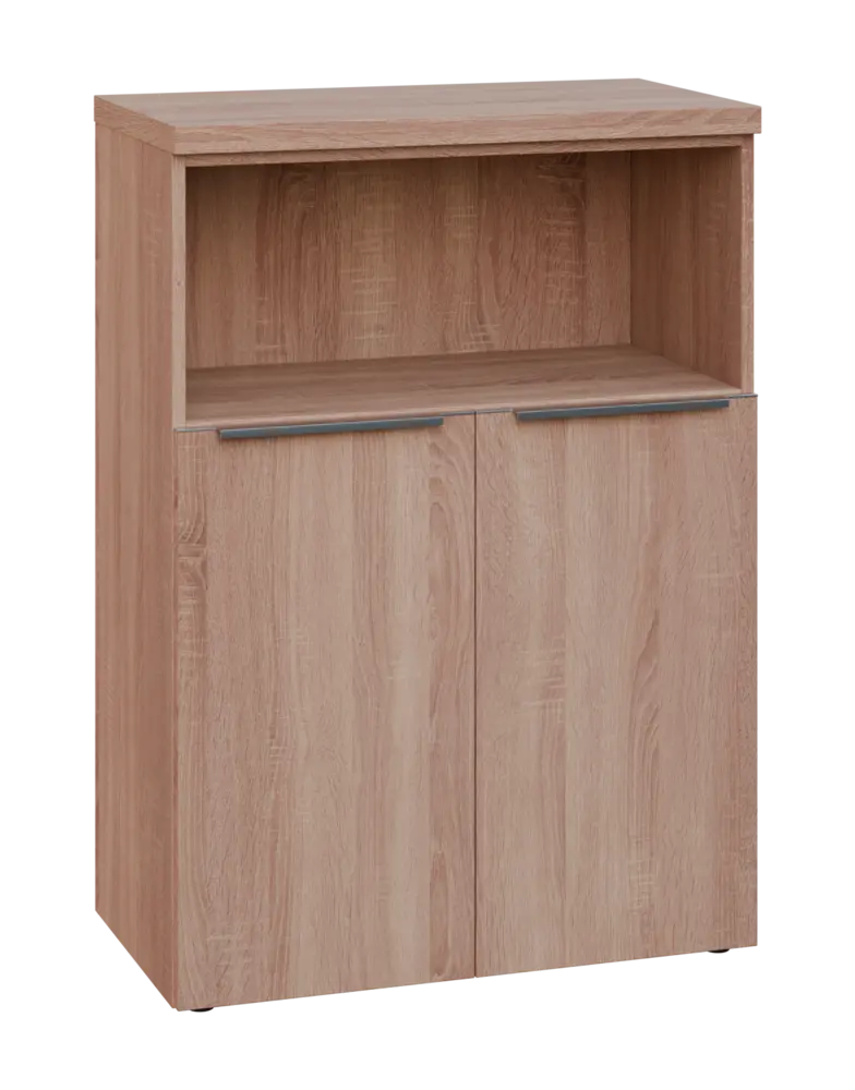 SIN 3 - 8DN kancelářská skříň, 2-dveřová/nika, 1120x800x400, dub bardolino